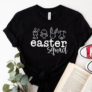 Bunny Shirt Floral Rabbit Shirt Spring T-Shirt Easter T-Shirt Bunny Shirt